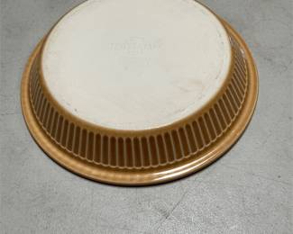 Pfaltzgraff USA Tan Ribbed Ceramic Pie Dish (3/6)