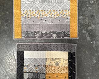 Bee-Themed Quilted Patchwork Table Mats (2/2)