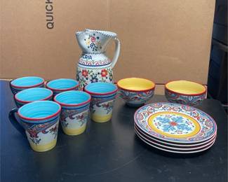 Euro Ceramica Zanzibar Tableware & Sangria Pitcher (5/6)