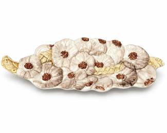Ceramic Garlic-Form Serving Platter