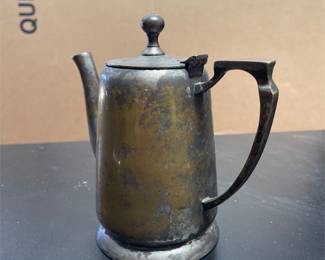 Silver-Plated Teapot with Hinged Lid (3/5)