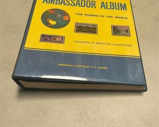 H. E. Harris Ambassador World Stamp Album with Stamps (2/5)