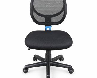 Black Mesh Armless Swivel Task Office Chair