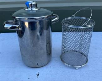 Stainless Steel Asparagus Steamer with Basket and Glass Lid (2/2)