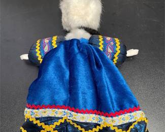 Russian Porcelain Doll in Blue Folk Costume (5/5)