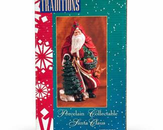 Traditions Porcelain Santa Claus Figurine with Box (2/4)