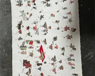 Japanese Edo Chiyogami Rabbit New Year Print (2/5)