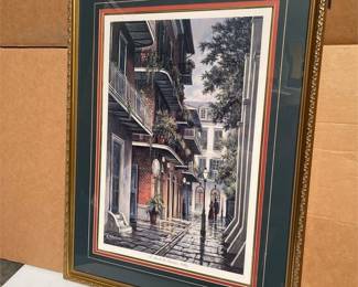 Al Federico A Stroll in Pirate's Alley Signed Print (2/5)