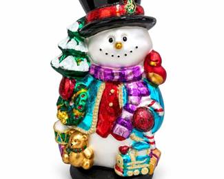 Thomas Pacconi Classics Glass Snowman Christmas Figure