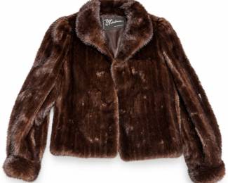 Dark Brown Mink Fur Jacket