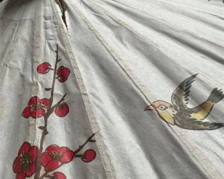 Paper Parasol with Cherry Blossoms and Birds (5/5)