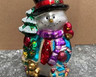 Thomas Pacconi Classics Glass Snowman Christmas Figure (2/4)