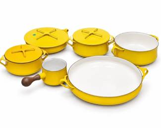 Dansk Kobenstyle Yellow Enamel Cookware