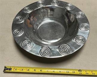 Old Town Imports Spiral Rim Aluminum Serving Bowl (6/6)