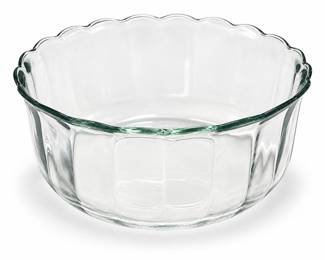 Anchor Hocking Moments Clear Glass Serving Bowl
