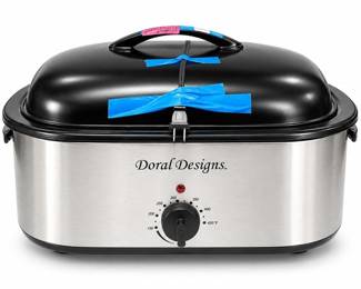 Doral Designs Electric Roaster Oven with Buffet Insert