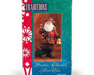 Traditions Porcelain Santa Claus Figurine with Bells (2/4)