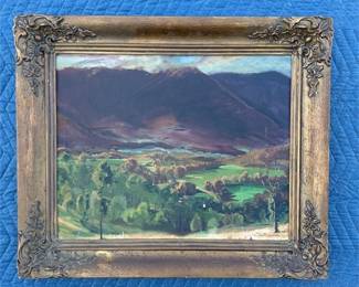 Dick Ovenden Signed Mountain Valley Landscape (2/2)