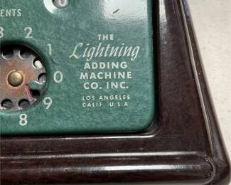 Lightning Desk Adding Machine with Company Letter (3/5)