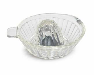 Clear Glass Citrus Juicer with Tab Handle