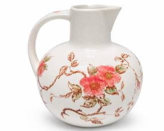 Nasco Springtime Floral Ceramic Pitcher