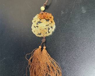 Chinese-Style Openwork Bird Pendant with Tassels (4/4)