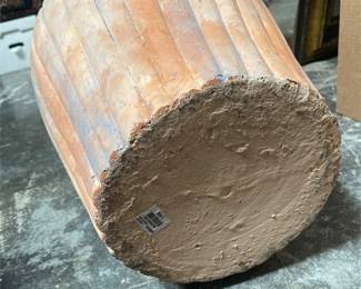 Pier 1 Imports Fluted Terracotta Floor Vase (5/5)
