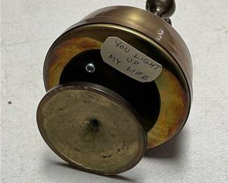Brass-Tone Two-Cat Figural Music Box (3/5)
