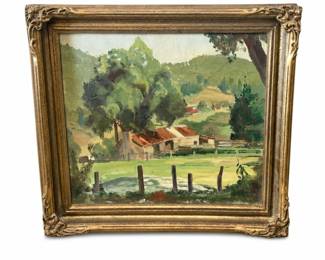 Dick Ovenden “Old Pioneer Hut” Oil on Canvas