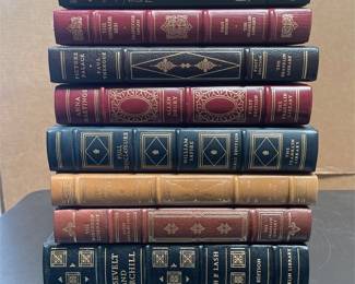 Franklin Library Leather-Bound Books with Gilt Decoration