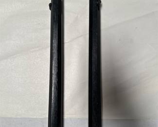 Black Octagonal Wooden Nunchaku with Chain (2/2)