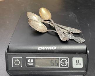 Four Sterling Silver Souvenir Spoons, 55 Grams (4/4)