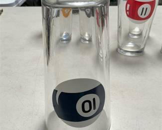 Libbey DuraTuff Billiard Ball Drinking Glasses (3/5)