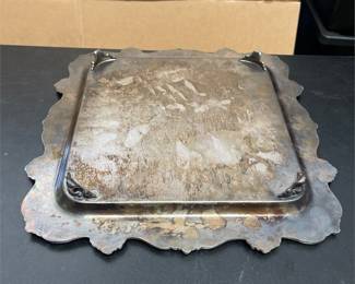 Poole Silver Co. 812 Silverplate Footed Serving Tray (4/4)