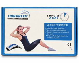 Comfort Fit Adjustable Back Stretcher in Box