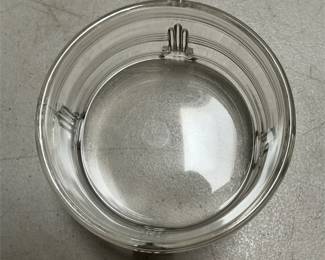 Art Deco Style Footed Glass Powder Jar Base (4/5)