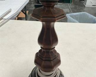 Oil Lamp Style Electric Table Lamp with White Glass Shade (4/5)