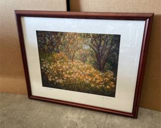 Unni Stevens Framed Garden Landscape Print