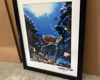 Wyland Framed Sea Turtle Underwater Print (2/3)