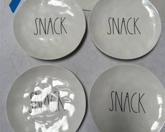 Rae Dunn “SNACK” Melamine Plates (2/3)