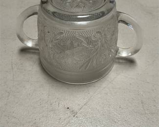 Anchor Hocking Sandwich Clear Open Sugar Bowl (3/5)