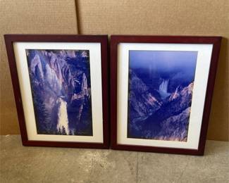 Tom Murphy Framed Yellowstone Waterfall Photographs