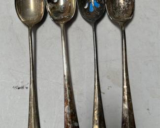 Silver-Tone Serving Spoons and Salad Fork (2/2)