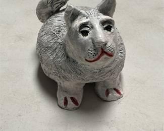 Margo Kaufman “Fat Cat” Ceramic Sculpture (2/6)