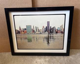 Alex Benjamin Framed Manhattan Skyline Photograph