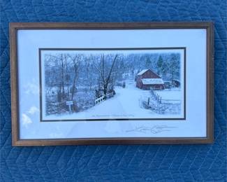 Framed “Peace in the Valley” Winter Landscape Photograph
