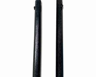 Black Octagonal Wooden Nunchaku with Chain