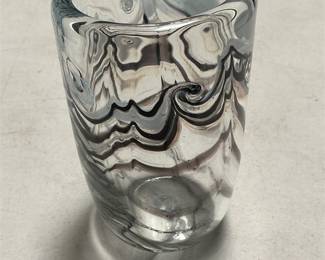 M. Rhys Williams Swirled Art Glass Vase (2/6)