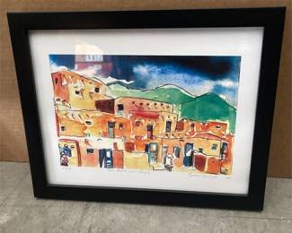 Kiran Levy Signed Framed New Mexico Prints, Pair (2/4)