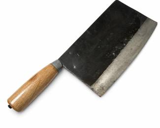 Chinese-Style Kitchen Cleaver with Wooden Handle